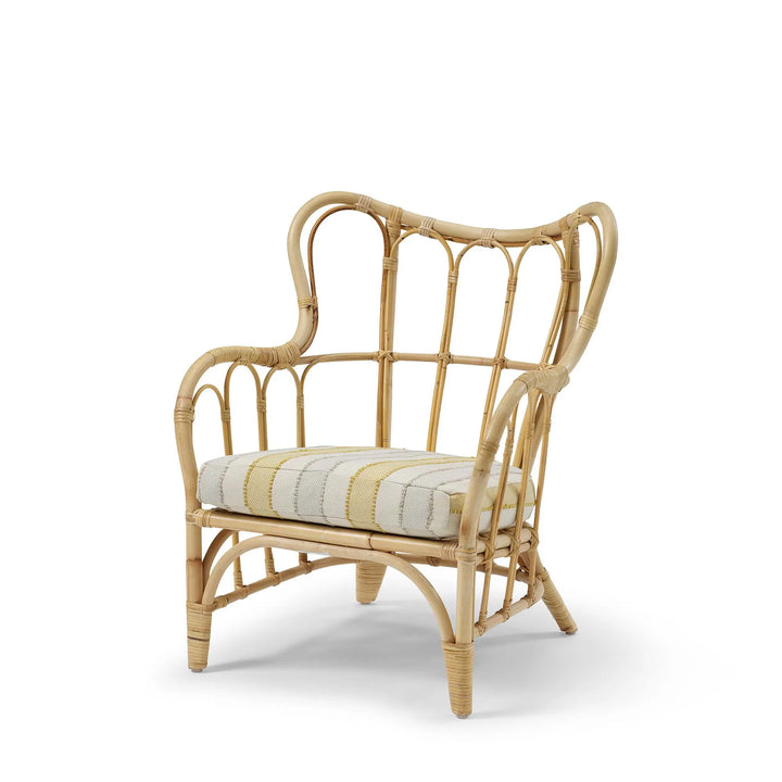 Boho High Back Rattan Lounge Chair
