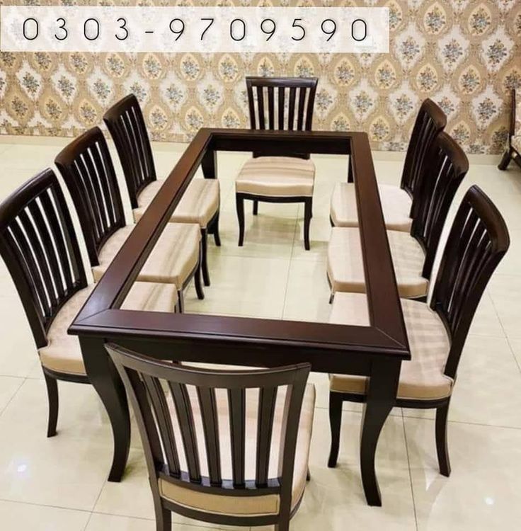 Classic Farmhouse Wood Dining Set