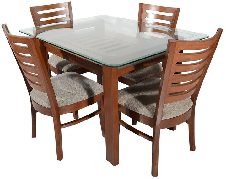 Handcrafted Wood Dining Set – Rustic Charm