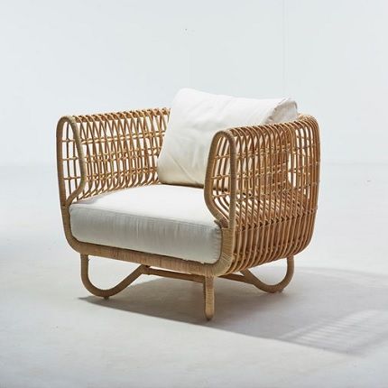 Modern Rattan Lounge Chair