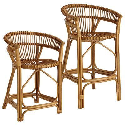 Rattan Bar & Counter Stool Set
