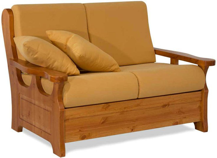 Wooden 2 Seater Sofa Set
